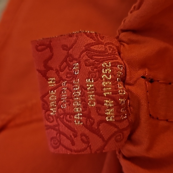 VTG APPLE BOTTOMS Coral Button Down Off Shoulder Babydoll Blouse XL - Picture 10 of 12